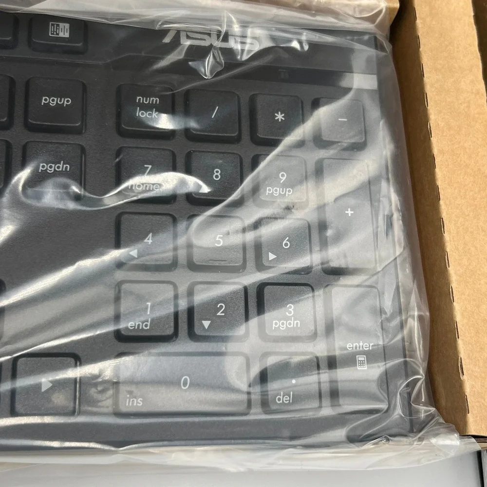 ASUS AW311 Wired Keyboard and Mouse Set Black Brand New USB Optical Combo